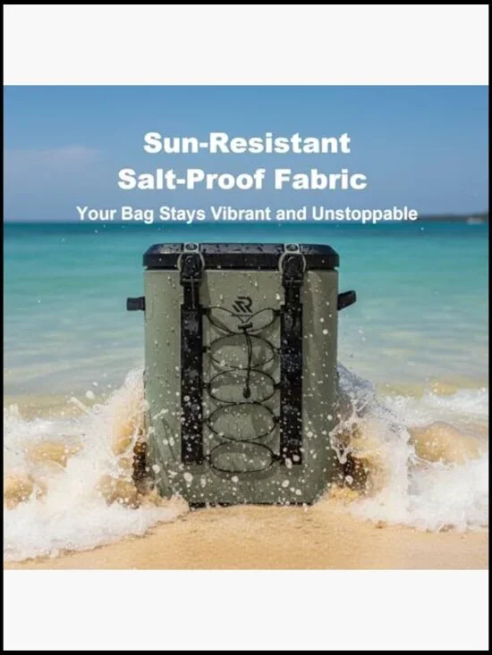 Insulated Magnetic Cooler Backpack Leakproof 48H Soft Cooler for Camping - Picture 5 of 6